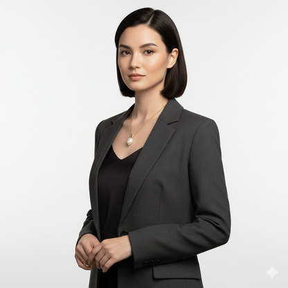 925 Silver Freshwater Pearl Pendant Necklace – 18K Gold Plated