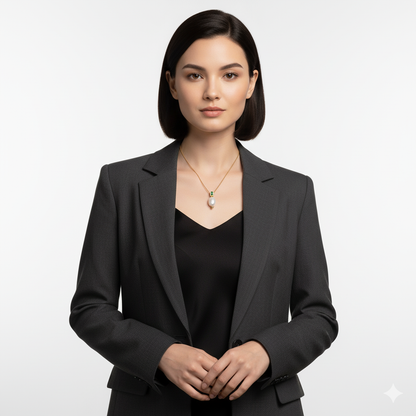 925 Silver Freshwater Pearl Pendant Necklace – 18K Gold Plated